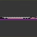 Modern Custom Color Keyboard With Purple Pink White Gray Accents And Blue Backlight