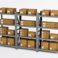 modern shelf 3d model
