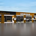 Continental Car Repair Shop With Service Bays Vehicles And Maintenance Tools