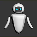 Robot Assistant Small Robot Butler Robot Butler Figure Game Figure 3d model