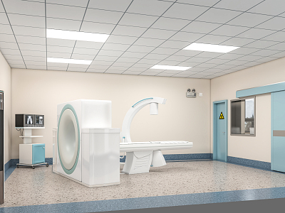 Modern CT Room 3d model