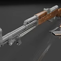 Type 56 rifle weapon 3d model