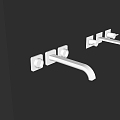 Modern faucet in-wall faucet 3d model