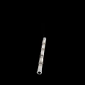 Modern Sleek Linear White Pendant Light With Minimalist Design And Black Hanging Cords