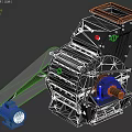 Industrial Crusher Equipment With Metal Structure Motor Feeding Hopper And Discharge Chute