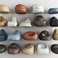 Comfortable Bean Bag Chairs In Various Colors And Modern Designs For Living Room