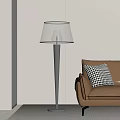 Modern floor lamp combination 3d model