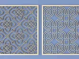 Metal Carved Border Pattern Background Pattern Traditional Carved 3d model