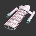 Modern spaceship sci-fi transport plane sci-fi transport ship sci-fi cargo ship cargo ship 3d model