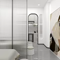 Modern Beauty Salon Interior With Relaxing Sofa Green Plants And White Sculptures
