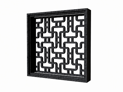 Cut-out window grilles 3d model