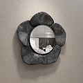 Modern Decorative Mirror Mirror Hanging Mirror Special-shaped Art Flower Round Mirror Dressing Mirror Makeup Bathroom 3d model