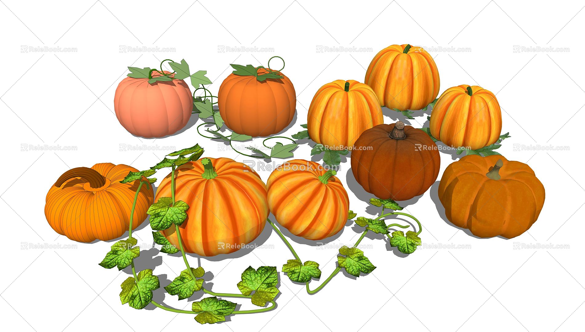 Modern Pumpkin 3d model