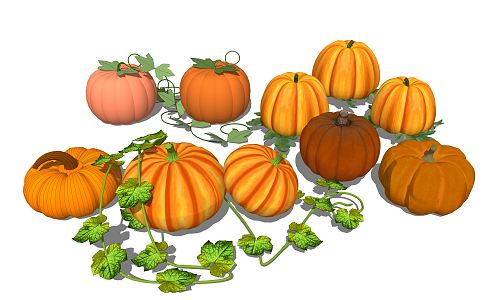 Modern Pumpkin 3d model