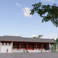 Chinese-style ancient public buildings 3d model