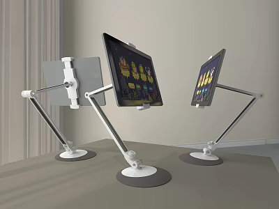 Iron Art Tablet Stands Used For Displaying Devices 3d model