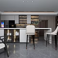 Modern Basement Living Space With Wooden Wall Panel Sofa Coffee Table And Green Plant