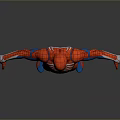 Spider Man Game Movie Character In Red Blue Costume With Spider Logo Standing Pose
