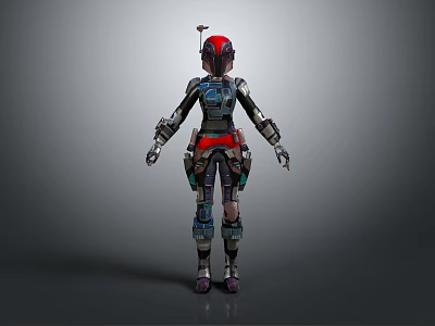 Mechanical Armored Sci Fi Character With Detailed Biological Design 3D Model Render 3d model