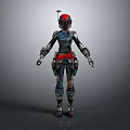 Mechanical Armored Sci Fi Character With Detailed Biological Design 3D Model Render 3d model