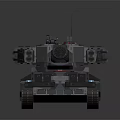 Futuristic Military Tank With Dual Cannons Armored Body And Advanced Tech Equipment