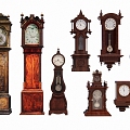 European Classical Floor Clock Vertical Pendulum Clock 3d model