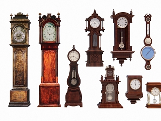 European Classical Floor Clock Vertical Pendulum Clock 3d model