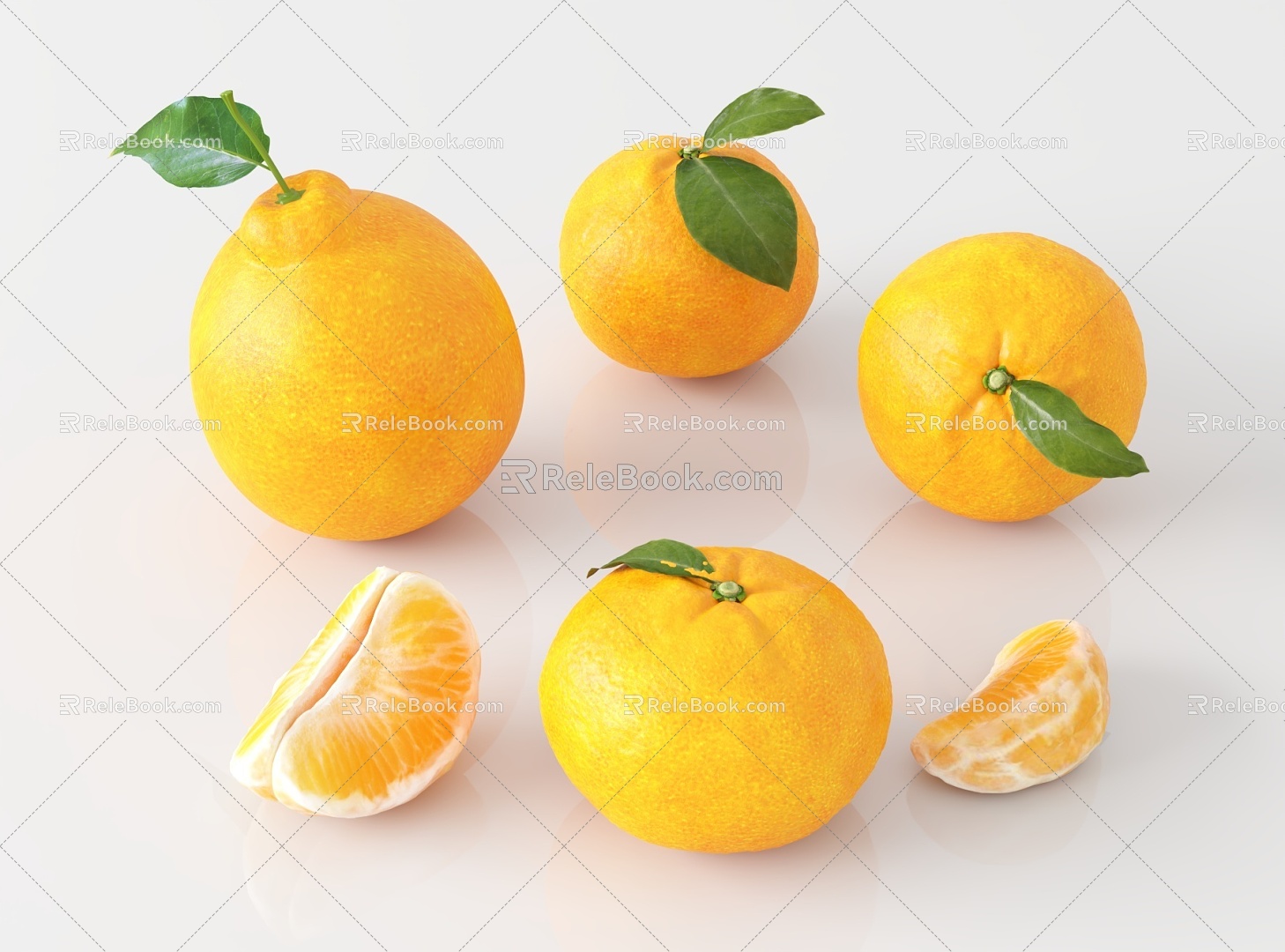 Orange Orange Orange Citrus Mai Shirai Fire Ugly Orange Ugly Orange Orange Orange Orange Citrus Sugar Citrus Citrus Citrus Citrus Pomelo Fruit Food Leaves Branches Dried Pomelata 3d model