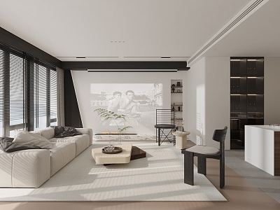 modern living room model