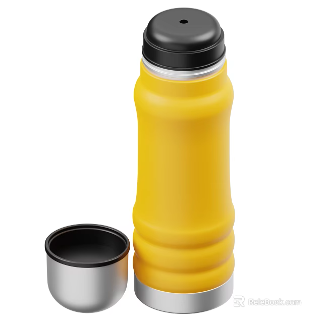 Yellow And Black Decorative Ornament Set For Modern Home Tabletop Decoration 3d model 