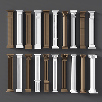 European Roman Column 3d model