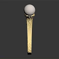 Modern Ring Pearl Ring 3d model