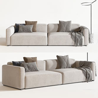 Modern double sofa 3d model