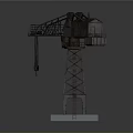 Industrial Tower Crane As Heavy Duty Construction Lifting Equipment With Metal Boom And Stable Base