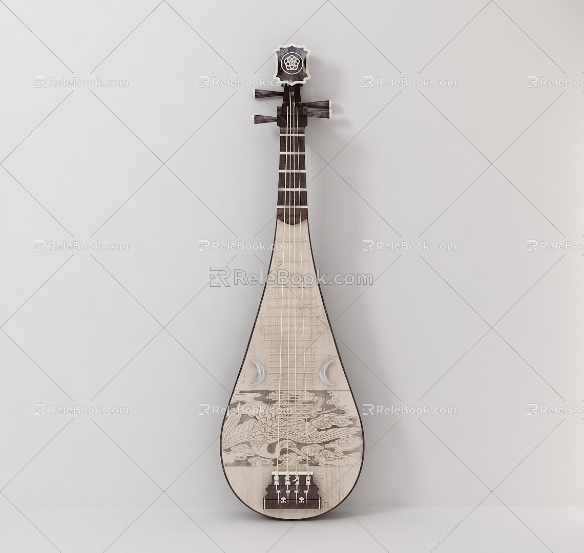 New Chinese Pipa Musical Instrument 3d model