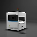 White Industrial Inspection Equipment With Top Indicator Light Display Screen And Control Panel