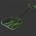 Sturdy Hardware Tool Shovel with Ergonomic Handle and Durable Blade Design 3d model