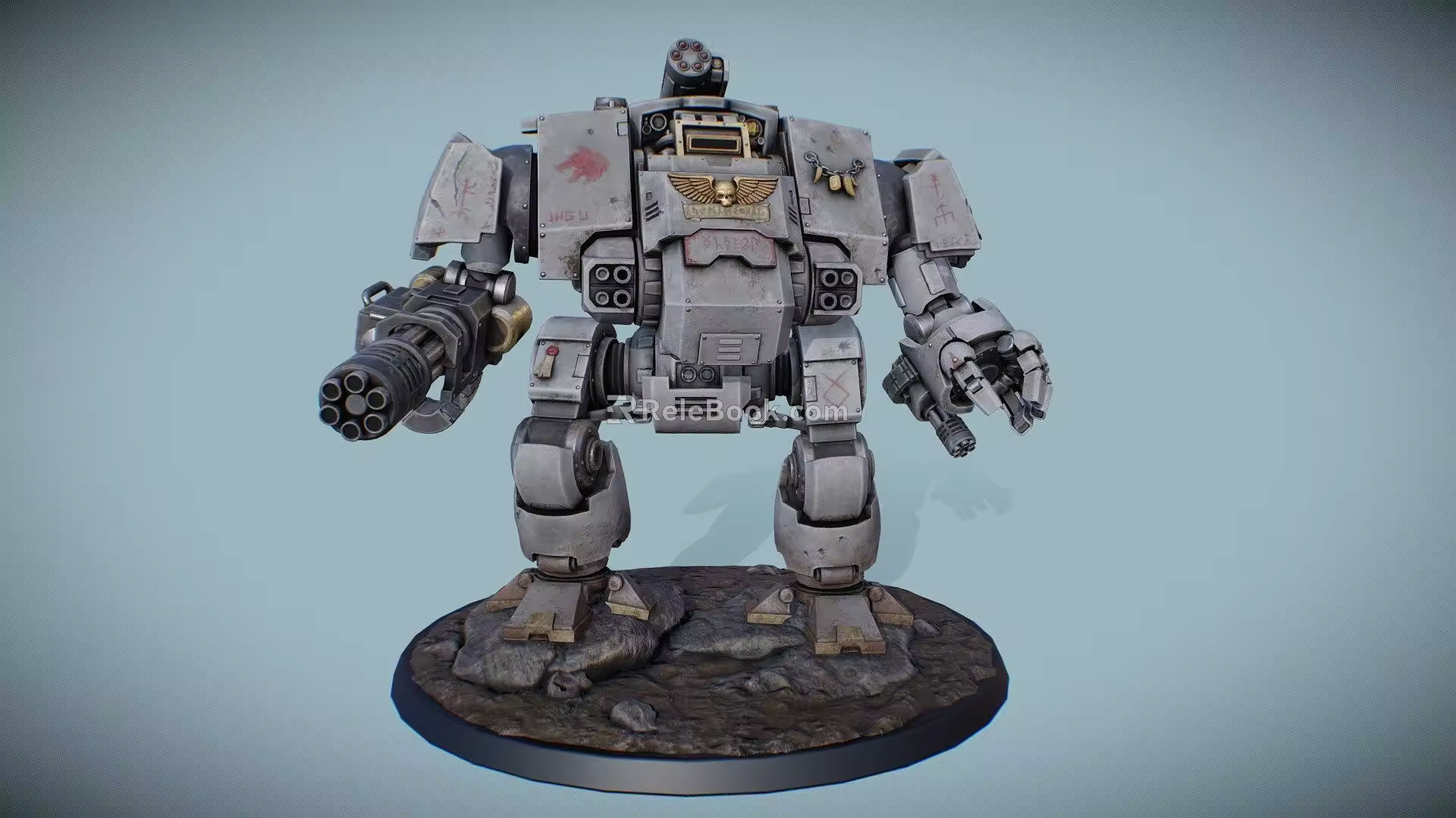 Robot W40k Space Wolf Fearless Redeemer 3d model