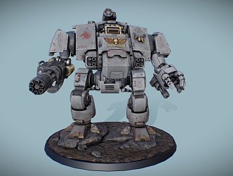 Robot W40k Space Wolf Fearless Redeemer 3d model