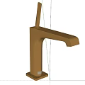 Modern Brushed Metal Faucet with Sleek Design and Tall Spout for Contemporary Kitchens