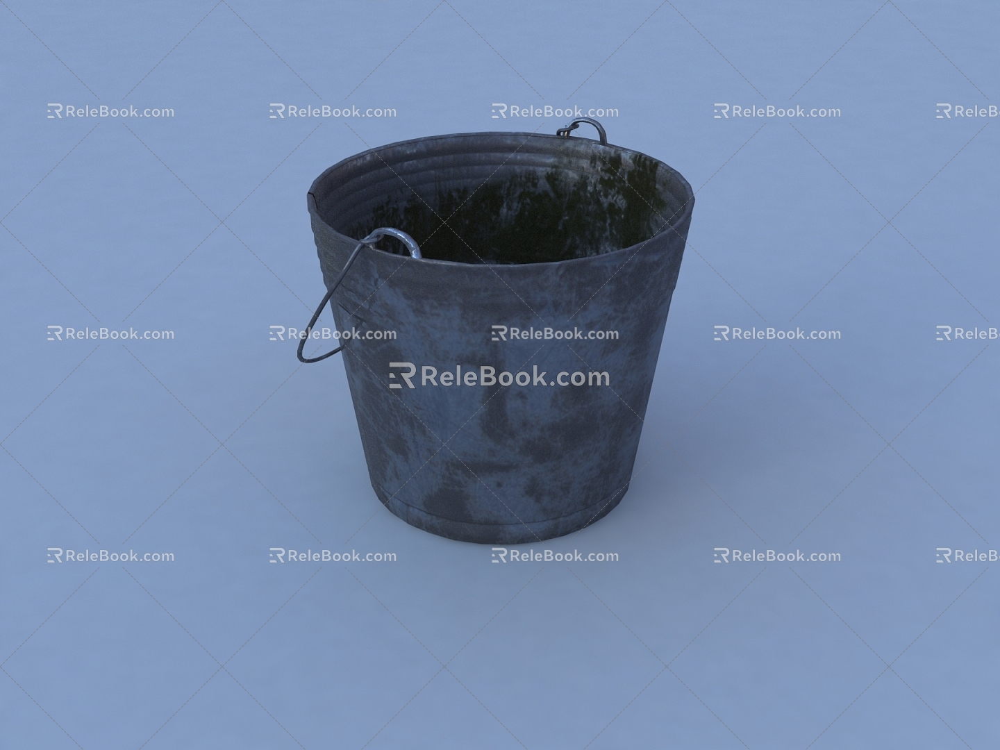 Modern bucket tin bucket 3d model