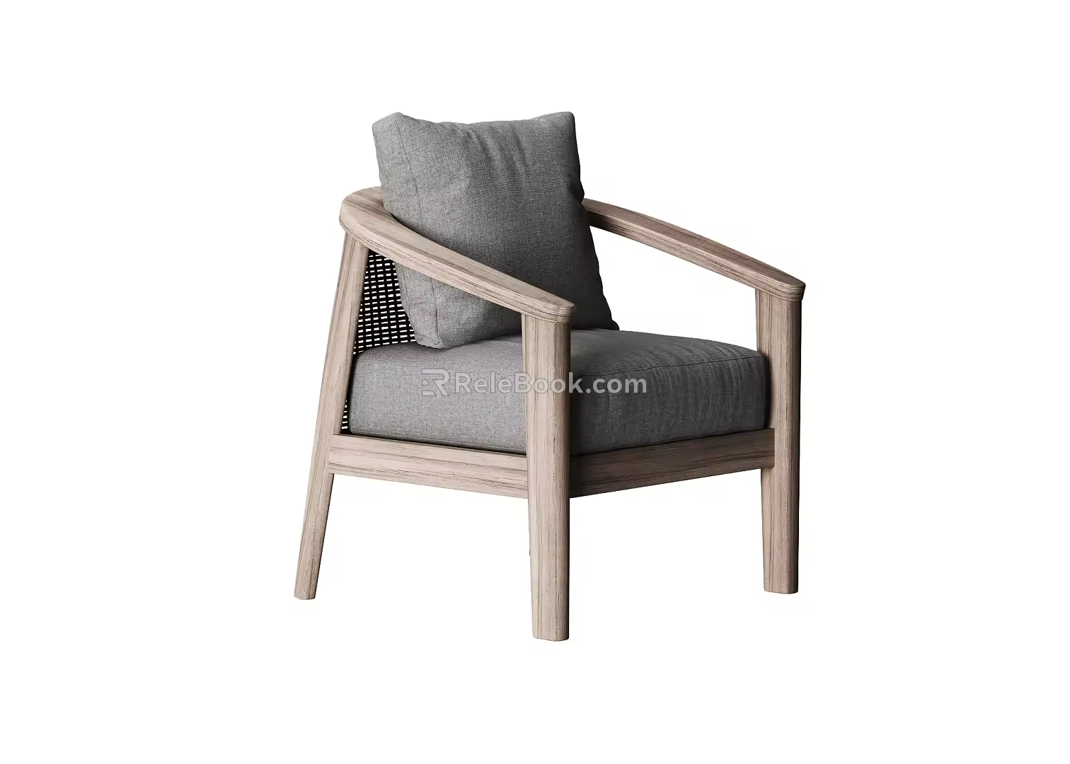 New Chinese Style Single Sofa Single Chair 3d model