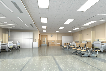 Modern Ward Rehabilitation Area Ward 3d model