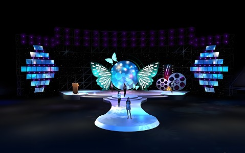 Anniversary Dance Design 3d model