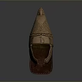 Ancient Metal Helmet Design Featuring Eagle Decor Mesh Pattern And Leather Parts
