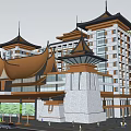 Southeast Asian Architecture 3d model