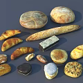 Assorted Artisanal Freshly Baked Bread Selections With Various Shapes And Delicious Textures