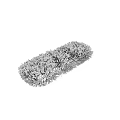 Decorative Ornament Set with Snow Covered Bushes and Frosty Details