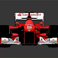 Red Formula 1 Racing Car With Aerodynamic Design And Racing Wheels