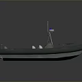 Tactical Inflatable Boat Featuring Seats Console Antenna And Gray Hull Design